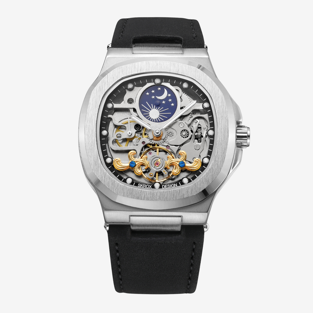 VORO® Cygnus Silver · 42mm — Silber Obsidian