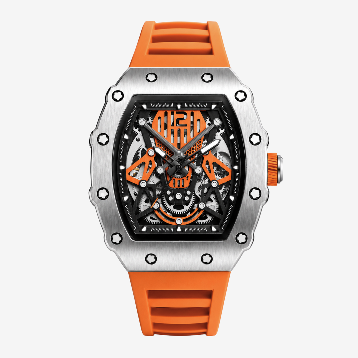 VORO® Auriga Amber · 42mm — Silber Bernstein
